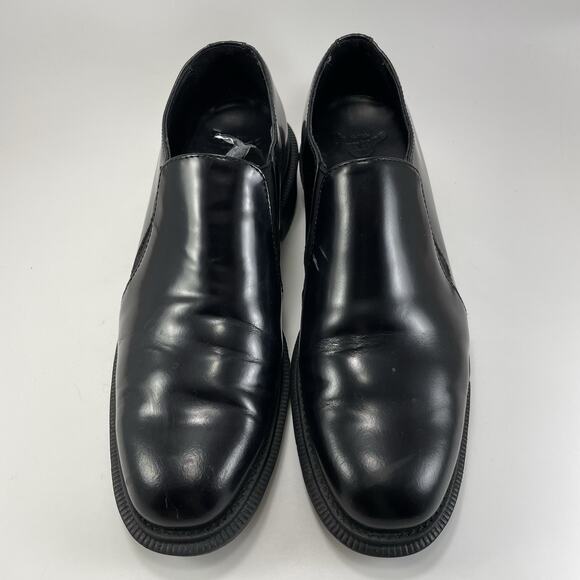 ROSYNA POLISHED SMOOTH en Noir | Dr. Martens Dr. Martens Rosyna Black Polished Smooth Leather Slip-On Loafers Womens US 8